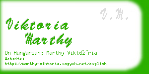 viktoria marthy business card